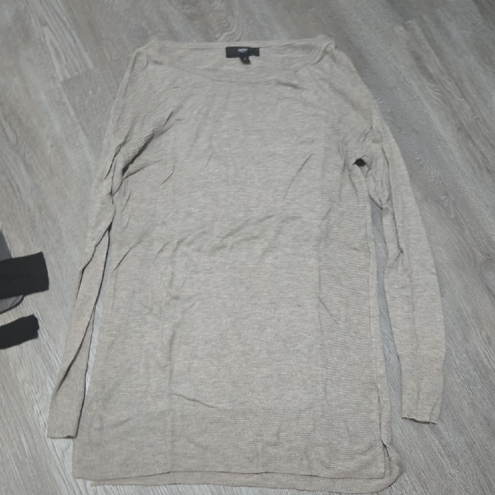 Mossimo Supply Co. Black and Tan Crew Neck Sweaters - Picture 4 of 7